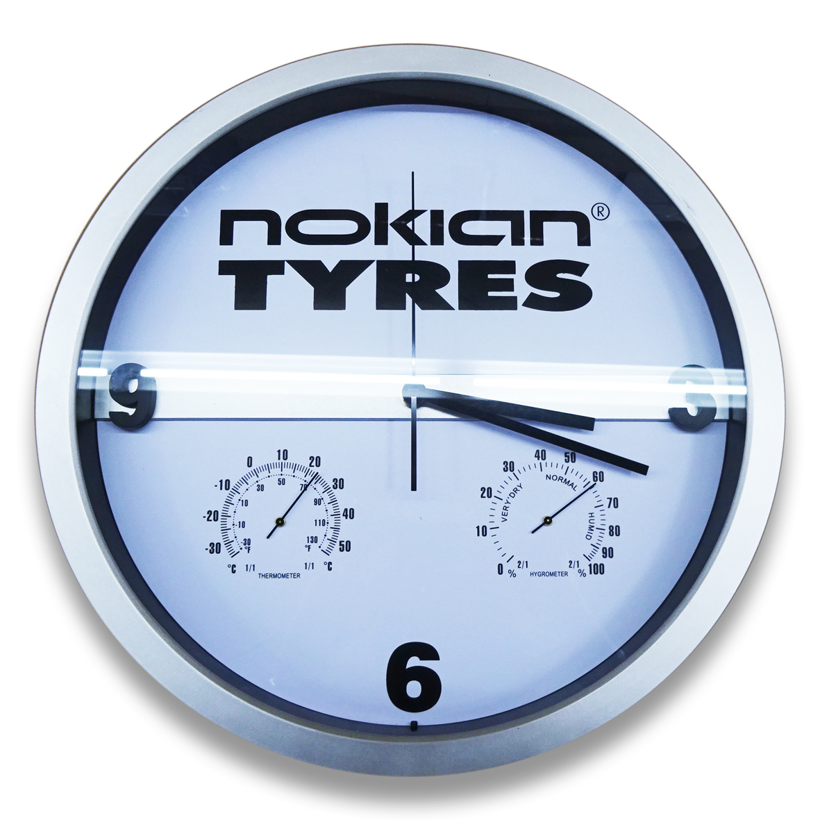 Wanduhr mit Hygro - und  Thermometer