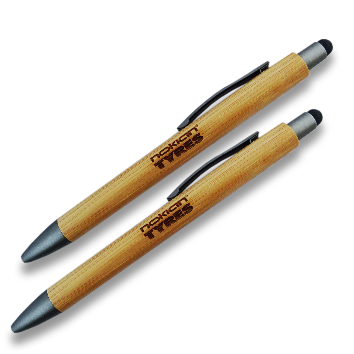 Touchpen-Kugelschreiber aus Bambus