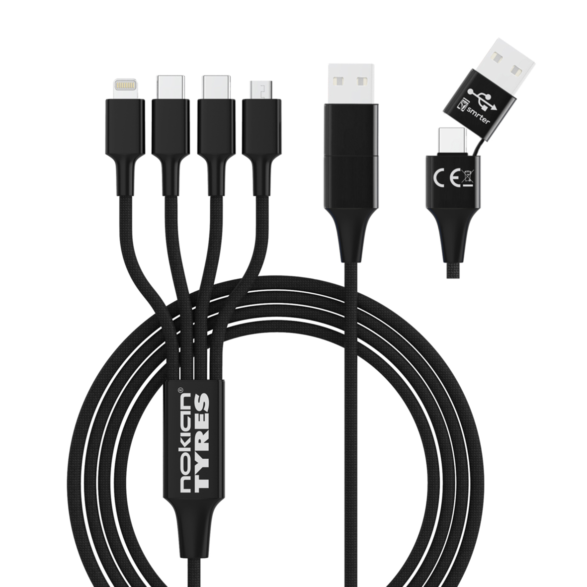 smrter Hydra ELITE 6in1 Ladekabel, schwarz